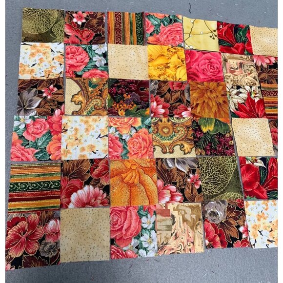 390 Precut 2" Cotton Quilt Fabric Squares Multi-Color Floral & Patterned Sew - Picture 2 of 4